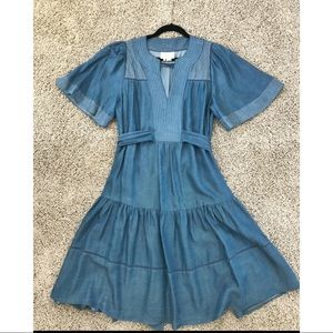 NWOT Kate Spade Boho Indigo Railroad Dress